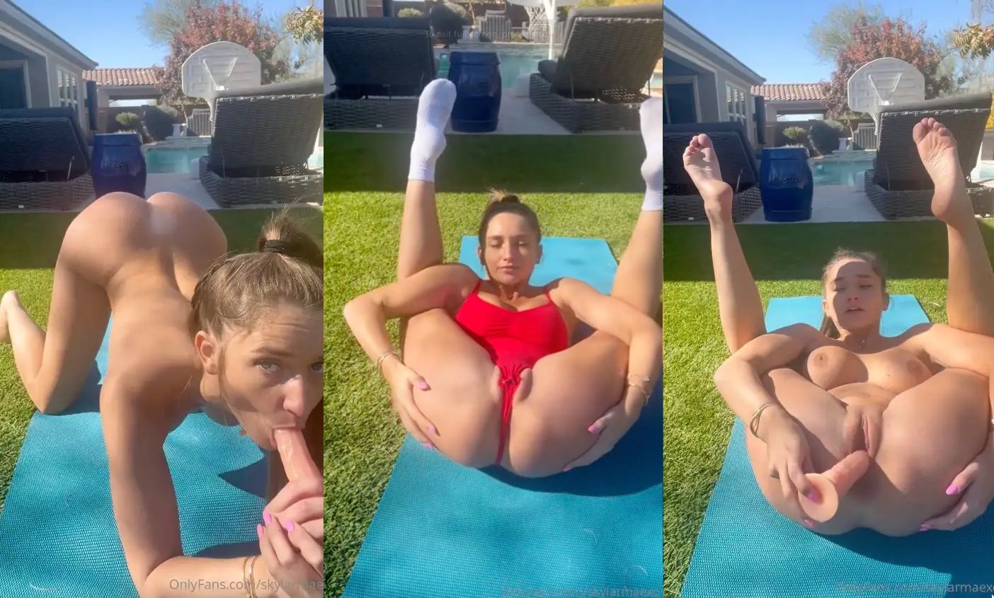 Skylarmaexo Naked Yoga Sextape OnlyFans Video Leaked