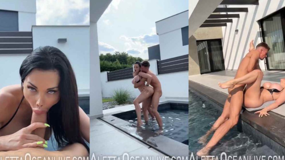 Aletta Ocean BG Poolside Sex Tape Onlyfans Video Leaked