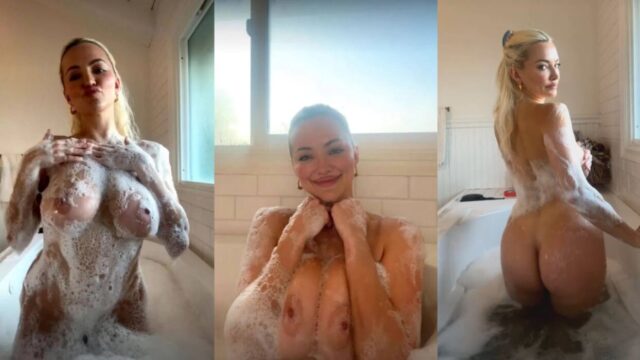 Lindsey Pelas Nude Bathtub Live Onlyfans Video Leaked
