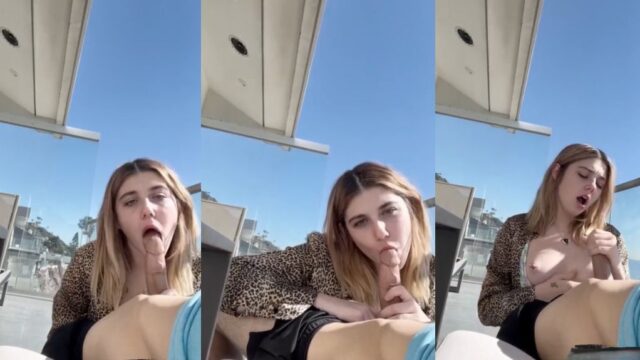 Alexis Evans Facial Blowjob In Balcony Onlyfans Video Leaked