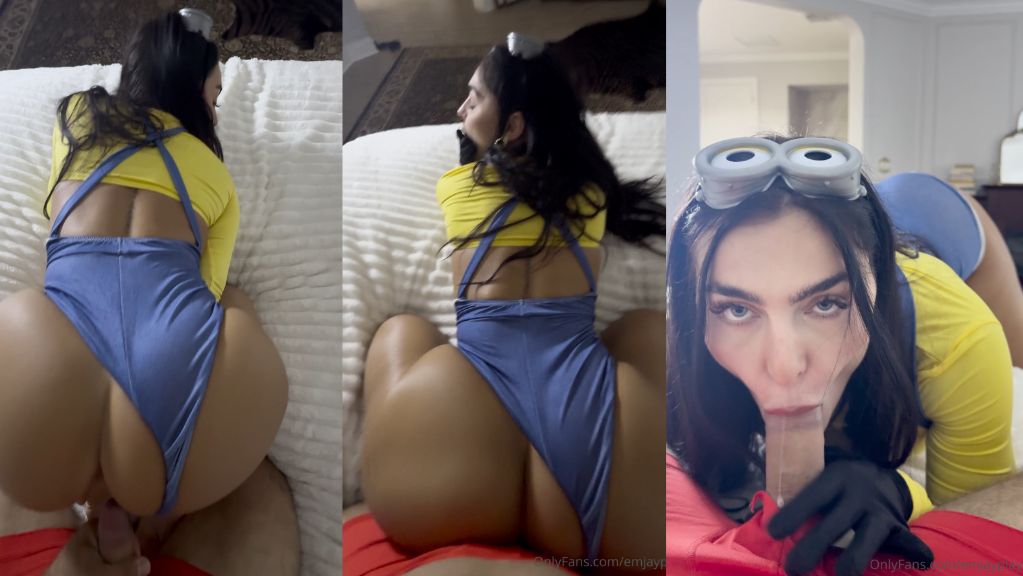 Emily Rinaudo Minion Cosplay Doggy Sextape Onlyfans Video Leaked