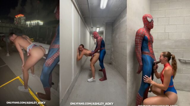 Ashley Aoky Gets Pounded In Spidey Suits With BF Onlyfans Video Leaked