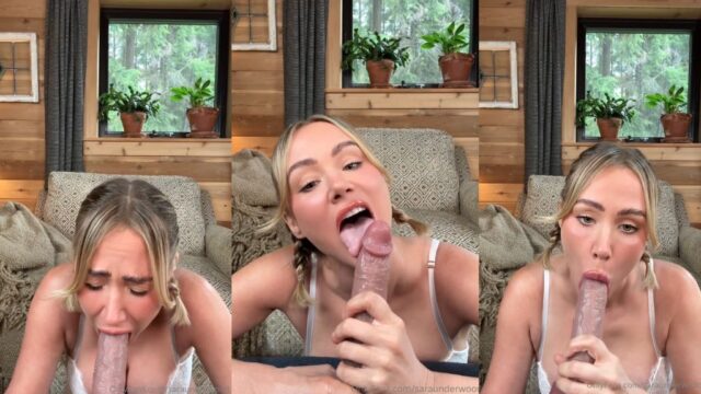 Sara Underwood Deep Throatfuck With Realistic Dildo Onlyfans Video Leaked