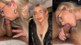 Kiki Morand Gives A Sloppy Blowjob In Car Onlyfans Video Leaked