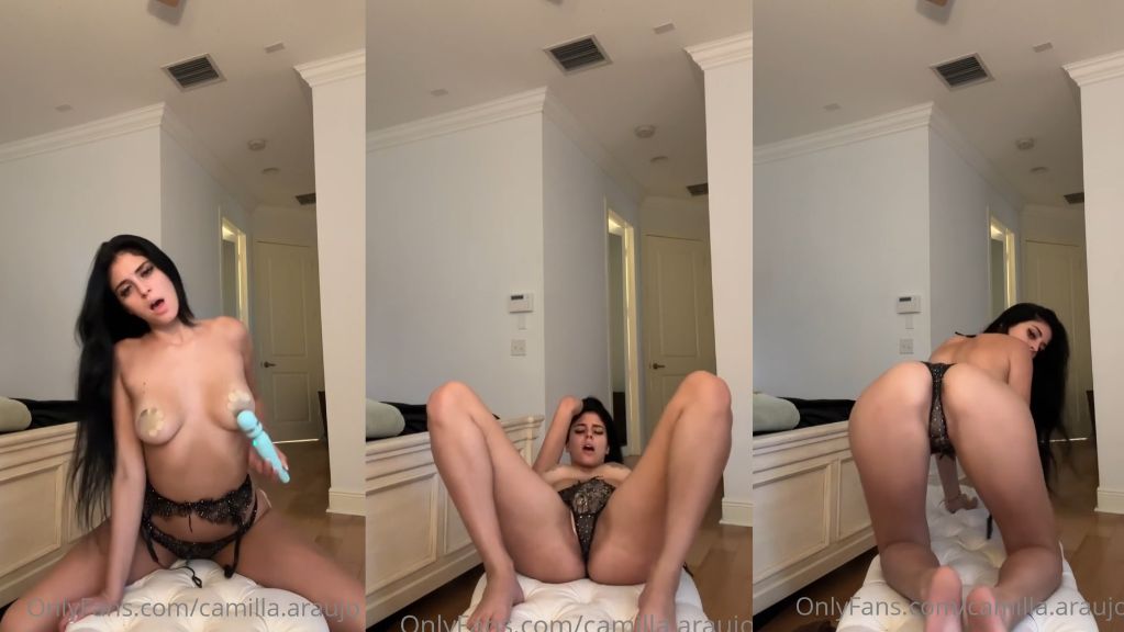 Camilla Araujo Enjoys Herself In Black Lingerie Onlyfans Video Leaked