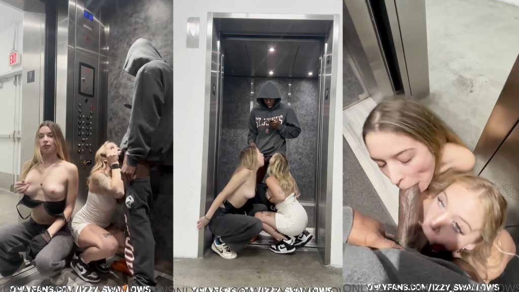 Kennedy Kay And Izzy Swallows Suck Cock In Elevator Onlyfans Video Leaked