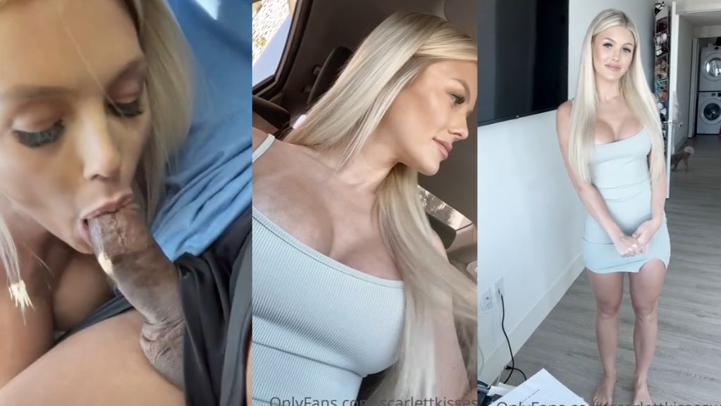 ScarlettKissesXO Giving Stepdad’s Cock A Sloppy Head Onlyfans Video Leaked