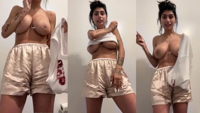 Mia Khalifa Morning Strip Tease Sextape Onlyfans Video Leaked