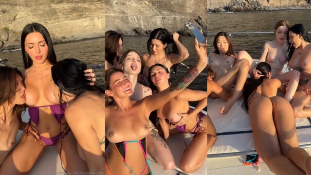 Dainty Wilder, Caryn Beaumont, Lucy Mochi, Agatha Vega And Sara Calixto Boat Orgy Onlyfans Video Leaked