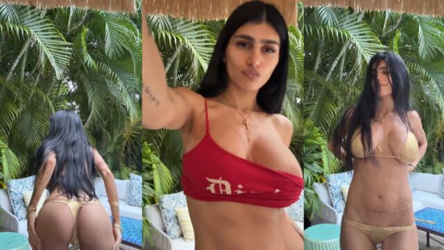 Mia Khalifa Strips And Plays Outdoors Naughty Tease Onlyfans Video Leaked