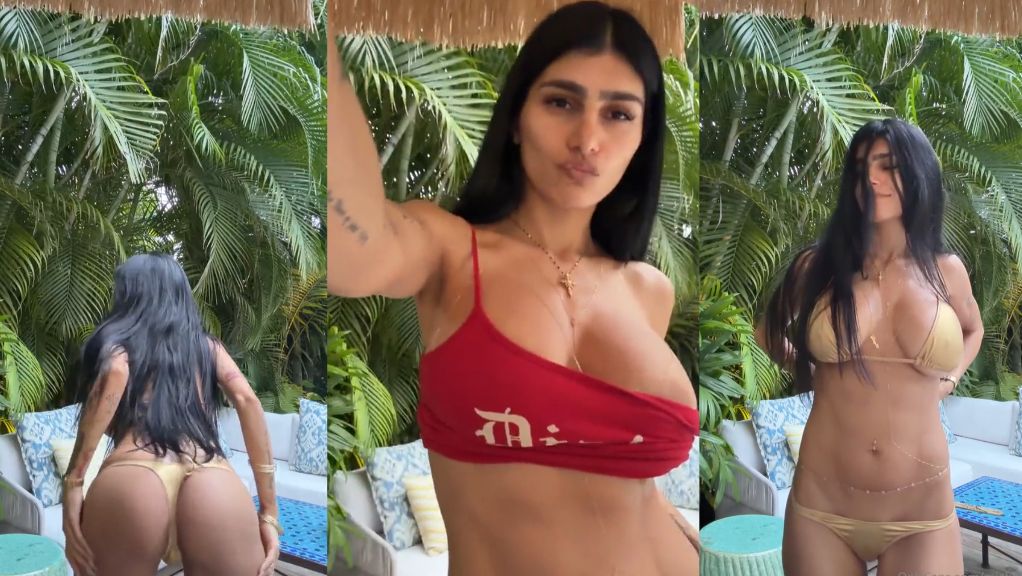 Mia Khalifa Strips And Plays Outdoors Naughty Tease Onlyfans Video Leaked